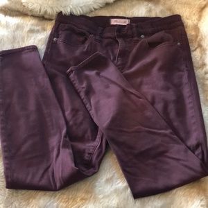 Madewell Burgundy 9" High Riser Skinny Skinny